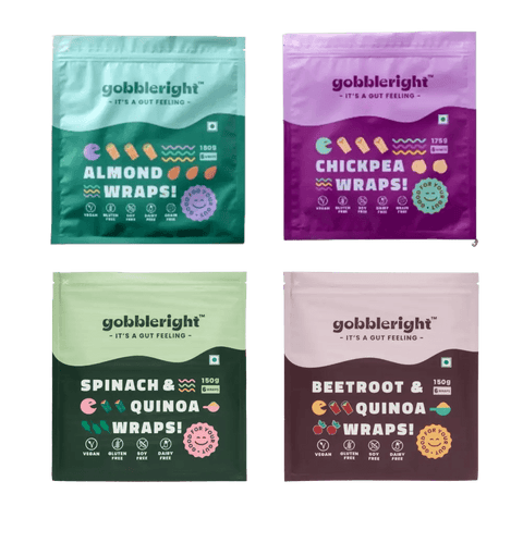 1 Almond 1 Chickpea 1 Beetroot 1 Spinach Wrap! (15% OFF)