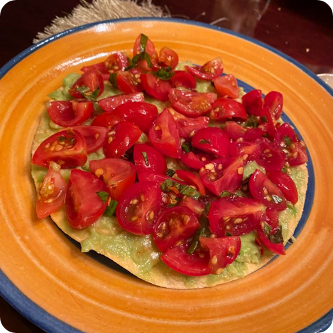 Vegan Avocado Tostadas in gobbleright wraps