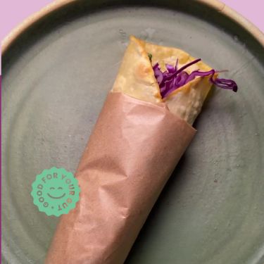 Thai Peanut Tofu Wrap with gobbleright almond wraps