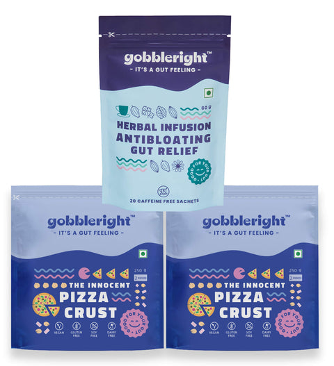 1 Antibloating Gut Relief Tea And 2 Pizza Crust (11% Off)